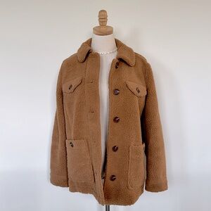 TALBOTS | Sherpa Shirt Jacket | Size: Small